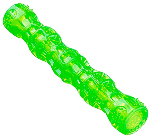 Hyper Pet Dura-Squeaks Stick Dog Toy, Large, Green