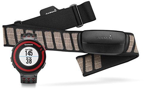 Garmin Forerunner 220 GPS Running Watch with Colour Display and Heart Rate Monitor - Black/Red