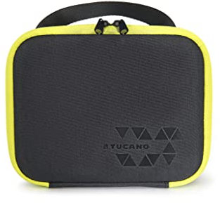 Tucano-Schutz Case für GoPro Hero. Praktisch, Strapazierfähig und gut aufgeteilt. Ausgestattet mit Taschen für Speicherkarten und Kabel. Reise Case Größe S. Manner und Damen