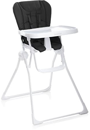 Joovy Nook Hochstuhl, Baby-Hochstuhl, kompakt zusammenklappbar, aufklappbares Tablett, leicht zu reinigen, platzsparend,, schwarz