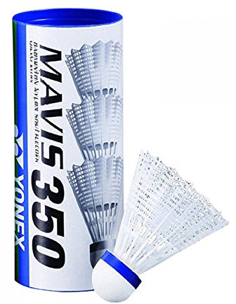 Yonex Mavis 350 Federbälle, Mittelrohr, Unisex_Erwachsene, M-350P, blau, M