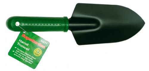 SupaGarden Hand Trowel Carbon Steel with Plastic Handle Heavy Duty