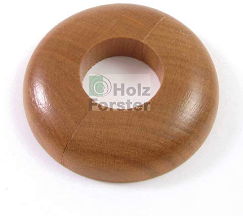 PARKETTFREUND Massivholz Heizungsrohrrosetten, Kirschbaum, 22mm