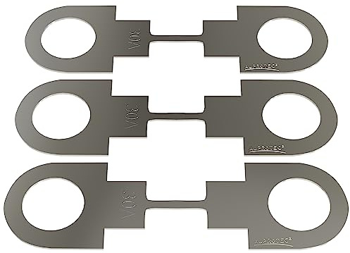 AUPROTEC Streifensicherung HSB Blattsicherung, 30A Ampere, 3 Stück | HSB, 30A - 175A Auswahl
