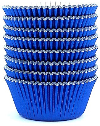 Eoonfirst Navy Blue Foil Cupcake Case Liners Baking Muffin Paper Cups 200 Pcs