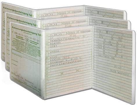 L&P A250 fundas protectoras para documentación de vehículos 3 piezas funda protectora de PVC moto transparente