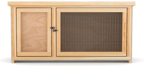 Orpington Inside-Outside Fully Assembled Hutch with Natural Finish (3ft Single)