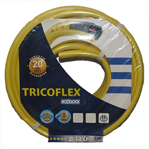 Tricoflex yellow garden watering hose pipe - various sizes and lengths (100m x 12mm bore)