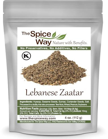 The Spice Way - Traditional Lebanese Zaatar with Hyssop (4 Oz)