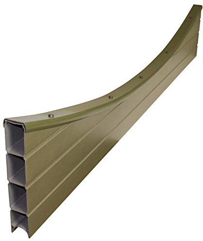 Natural, 2.438m (8 Foot), Concave Top - Arched Fence Panel Tops for Eco Fencing Plastic Composite Panel Boards