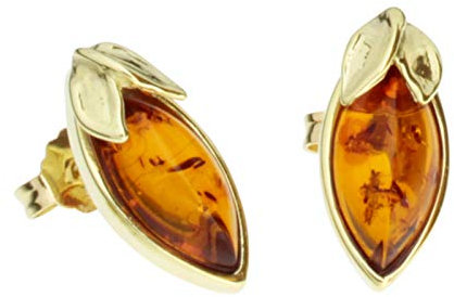 Ohrstecker - Elina - Gold 585/000 - Bernstein