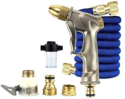 Gartenschlauch Garden Hose Wasserschlauch Camping Flexischlauch Zinklegierung Metall Hochdruck Auto Wäsche Haushalt Artefakt Teleskop Wasserleitung Schlauch Rush Set Gießen Blumen Spülen Düsen Werkzeu