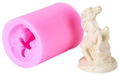 Moule à gâteau en silicone 3D en forme de cheval – Moule à chocolat 3D en forme de cheval – 1 pièce