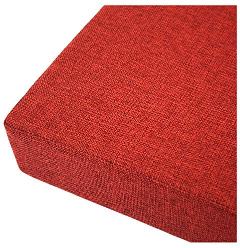 Gartenbank Schwammkissen, Sitzkissen für den Außenbereich Schaukel-Ersatzkissen Bankauflage Bankkissen Outdoor/Indoor Patio Long Chair Kissen Hocker Schaukelstuhl Kissen-Crimson 200x40x5cm(79x16x2in