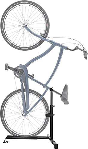 Vertikaler Fahrradständer, Boden-Fahrradständer, verstellbar, aufrechtes Design, platzsparend für Wohnzimmer, Schlafzimmer und Garage, keine Beschädigung, Wandwohnung, super stabile Parkständer, für