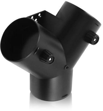 MaxEarn 75mm Y-Type Duct Connection, 3-Way Air Outlet Pipe | with Adjustable Valves, Y-Shape Pipe, for Diesel Heater Accessories
