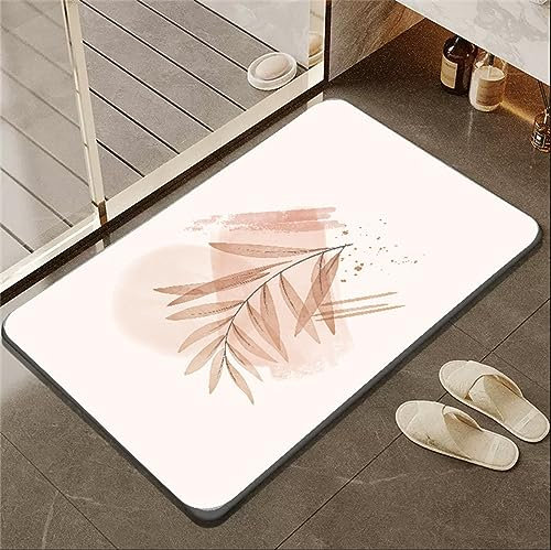 Badematte Rutschfester Badezimmerteppich Absorbierender Badteppich 40x60cm Schnell Trocknende Badezimmer Teppiche, Duschmatte Rutschfest Badvorleger Waschbar Bath Mats, Badeteppich Bad Teppich Pink