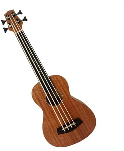 30-Zoll-E-Bass-Ukelele-Gitarrensaiteninstrument Aus Laminiertem Sapeli-Holz Mit 16 Bünden Und LCD-Tonabnehmer Ukulele Einsteiger Kit
