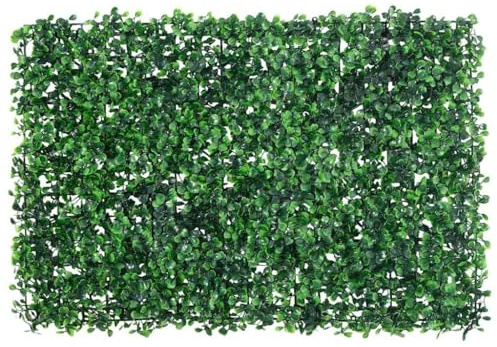 vidaXL Kunsthecke 6 STK., Künstliche Hecke in natürlicher Optik, Blatthecke Pflegeleicht für Garten, Heckenzaun Gartenzaun Sichtschutz, Grün 40x60cm