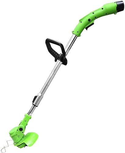 TEmkin Débroussailleuse Coupe-Herbe 12V 450W puissante Tondeuse télescopique de Bord de pelouse de Jardin avec Lames métalliques Brosse Batterie débroussailleuse sans Fil Portable sans Fil