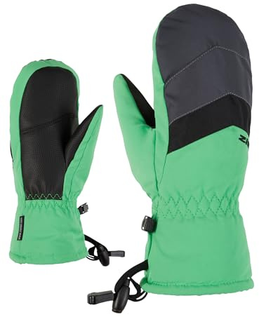 Ziener Barn LETTERO skidvantar/vintersport | vattentät, ventilerande, palgrön, 3,5