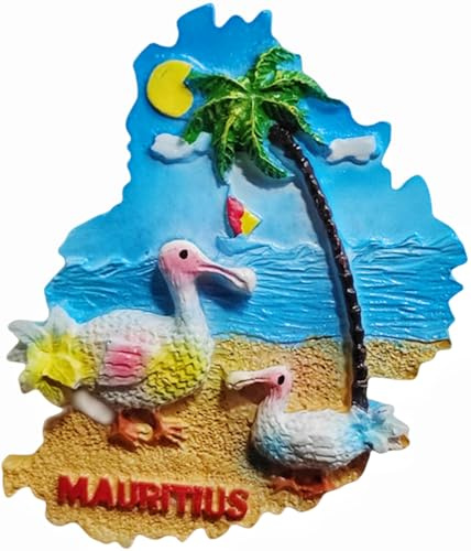 Mauritius Kühlschrankmagnet, Touristen-Souvenir, Kühlschrankdekoration, handbemalt, Handwerk