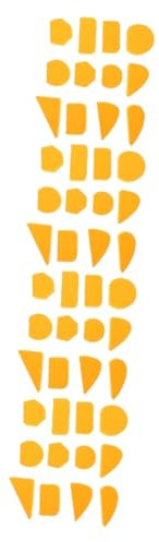 SHINEOFI 48pcs Pottery Mug Handle Molds DIY Cup Handle Making Tools for Crafting Pottery Accessories Yellow Molds for Projects and Handmade Creations