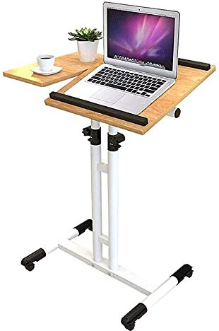 Verstellbarer C-förmiger Nachttisch – einzigartiger Beistelltisch für Betten und Sofas – Schreibtisch für Arbeitszimmer, Laptop und Vorträge – Hebe- und Beweglicher Tisch für vielseitige Nutzung