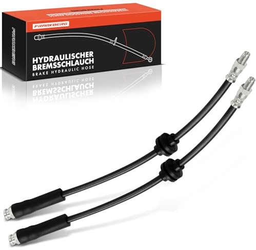 Frankberg 2x Bremsschlauch Bremsschläuche Hinten 417mm Replace# 51725096 | Kompatibel mit Jumper Bus 2006-2024 Ducato Kasten 250 2006-2024 Boxer Pritsche/Fahrgestell 2006-2024