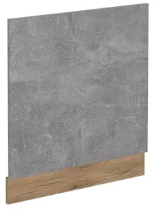 Vicco Pannello frontale per lavastoviglie R-Line, Calcestruzzo, 60 cm senza piano di lavoro