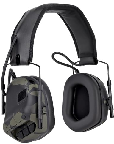 XFLHXY Casque de Protection Auditive Tactique, Casque de Chasse Wargame, Fonction de Suppression du Bruit pour Le Tir Sportif en Plein Air