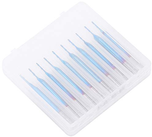 Marhynchus 10 Fresas de Extremo Plano de 2 Flautas, Brocas de Enrutador con Revestimiento Azul de Acero de Tungsteno para Grabado CNC y Escultura 3D, Diámetro de Vástago de 3,175 Mm con Alta