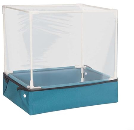 EffiFish Caja de cultivo de hongos Kit de cultivo transparente Mini invernadero interior con cubierta de parasol para cajas de plantación de jardín en casa (casa de setas)