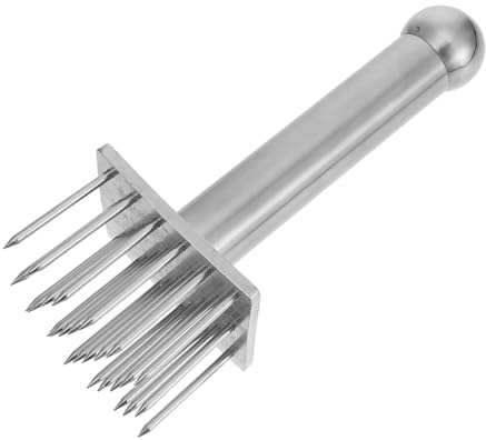 MUELODSIC Outil Cuisine Acier Inoxydable Attendrisseur Viande Aiguille pour Steak Tendreté Rapide Et Texture Améliorée Machine De Détente Viande Multifonctionnelle pour Porc Poulet Et Bœuf