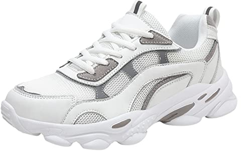 Genérico Zapatillas Ortopédicas para Mujer Transpirables Ligeros Y Antideslizantes Zapatos Mujer Comodos y Ligeros Zapatos Horma Extra Ancha Deportivas con Suela Alta Ideales para el Dia a Dia