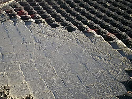Geo Grid Pflastermatte, 5 cm hoch, Polyethylen, Kies, Stabilisierungsgitter für Gras und Boden, strapazierfähig, 3600 kg Tragkraft, 1 m x Drainageboden