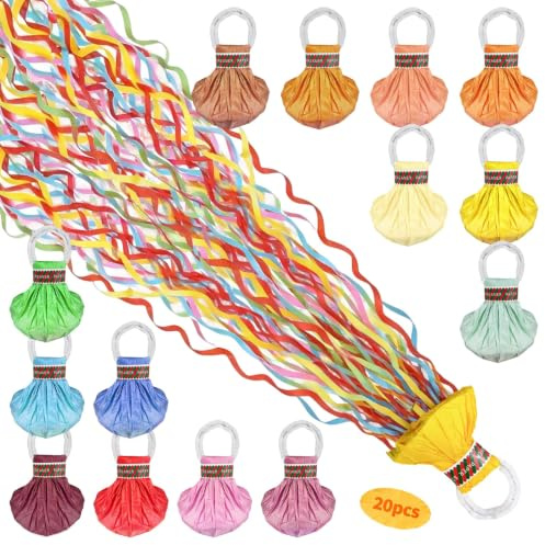 YUUTIAL Serpentins Papier à Lancer Multicolores Couleurs Aléatoires, pour Fêtes, Anniversaires, Mariages, Diplômes et Pâques