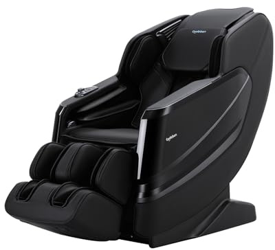 Cooleben AM351B Business Class Massagesessel Ganzkörpermassage mit Shiatsu Rückenheizung Automatischer Wadenstützverlängerung und Wadenknetmassage (Schwarz)