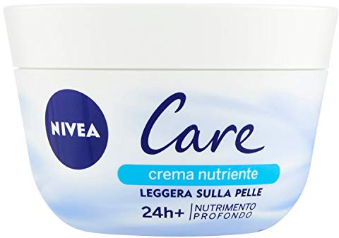 NIVEA Care Nutrimento Profondo (1 x 200ml), Crema nutriente leggera sulla pelle, Crema multiuso per viso e corpo, Formula idratante con Microsfere di Cera ad Idrodispersione