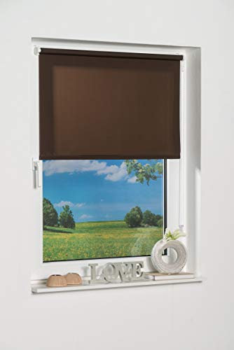 K-home Klemmfix-Minirollo, Schoko Tageslicht 50 x 150 (B x L)