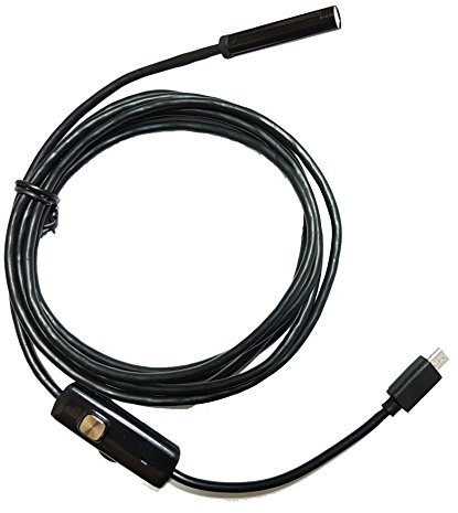 TELECAMERA ENDOSCOPICA MICRO USB CON TUBO FLESSIBILE 2 MT IMPERMEABILE PER ISPEZIONE