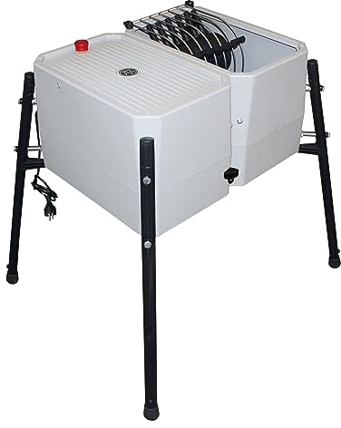 Kerbl 70506 Rupfmaschine mit 24 Fingern, 230 V, 50 Hz, 79cm Arbeitshöhe