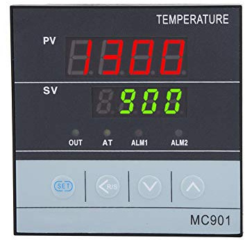 PID Temperaturregler, MC901 Digitaler PID-Temperaturregler K Typ PT100 Sensoreingangsrelais SSR-Ausgang für Hohe Empfindlichkeit und Genaue Temperaturregelung