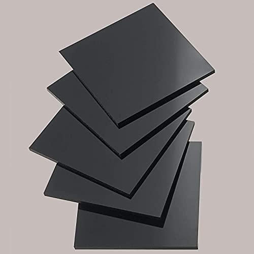 nattmann POM Platte Zuschnitt 2 - 30 mm / Farbe: Schwarz / DELRIN TENAC SUSTARIN (3 mm, 495 x 495 mm) - nach Maß/Wunschmaß möglich