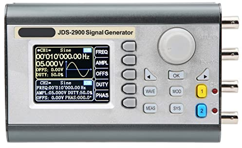 JDS2900-50M Generatore di Segnali a Forma D'onda Arbitraria DDS a Doppio Canale Misuratore di Frequenza del Generatore di Funzioni AC100-240V(EU Plug)