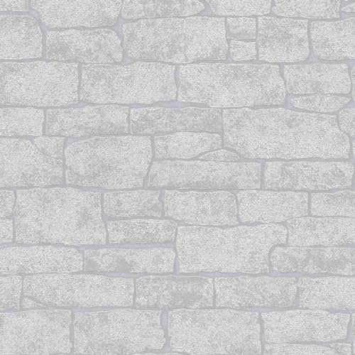 Erismann Tapete | Kollektion Imitations 2 | 10091-10 | Vliestapete | Stein/Beton | 0.53 x 10.05 m | Grau | Wohnzimmer | Flur | Büro | Küche | Wohnräume