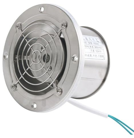 BETAM Estrattore Aria 2800 Giri/Min,Aspiratore Bagno,Motore in Filo di Rame,Ventola Aspirazione Acciaio Inossidabile,per WC, Cucina, Serra E Garage,150mm