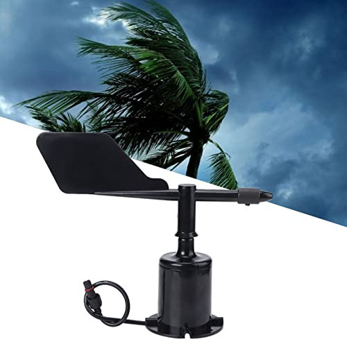 Aramox Trasmettitore del da 360 Gradi Anemometro della velocità del Strumenti Resistenza Trasduttore del Sensore di Direzione del (Coppia di Linee a Spina 0-10V (360°)
