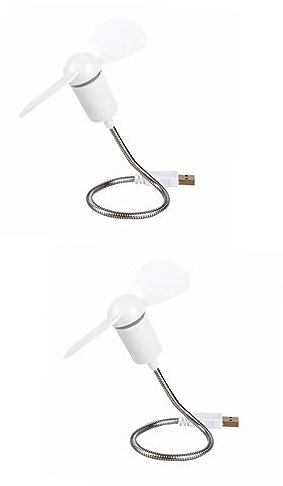 Cabilock 8piezas Ventilador Usb Flexible Silencioso Ventilador De Cuello De Para Portátil Para Verano