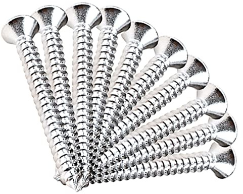 Edelstahlschrauben für Gitarrenhalsplatten 10 Stück Ersatz | Silber, Metall, Montageplatte, 45x4, 2 Mm, Zubehör für Plattenschrauben, Halsschrauben